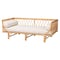 Bali & Pari Davida Modern Bohemian Natural Brown Rattan Daybed 241-13406-ZORO - alternate 1